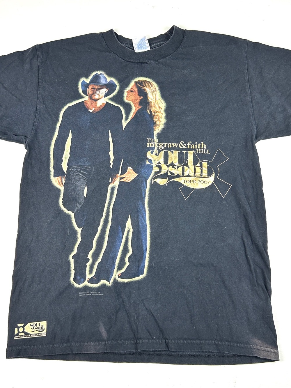 Tim McGraw & Faith Hill Soul 2 Soul 2007 Tour Shirt Country Music Band Tee Sz M